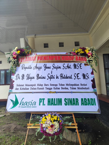 Papan Bunga Pernikahan pahandut
